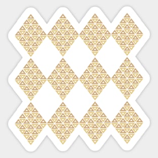 Shapes within shapes, diamond pattern. Sticker